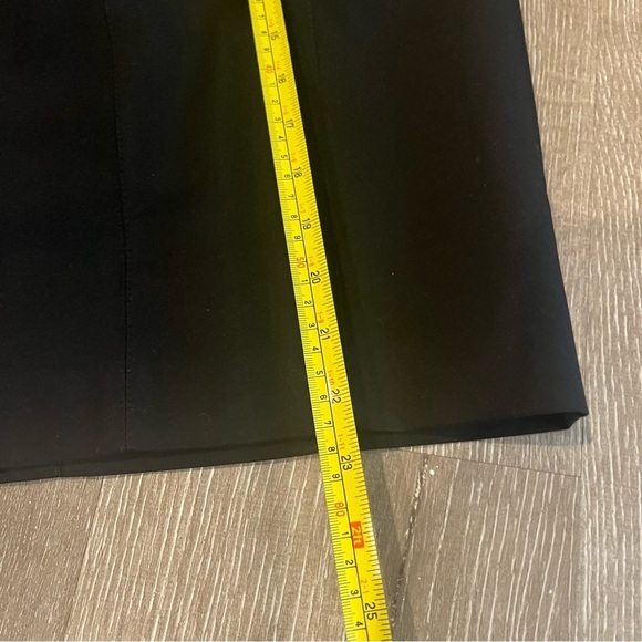 Mango Basic Style Womens Black Cotton Blend Stretch Pencil Skirt Sz 6 - Picture 5 of 8